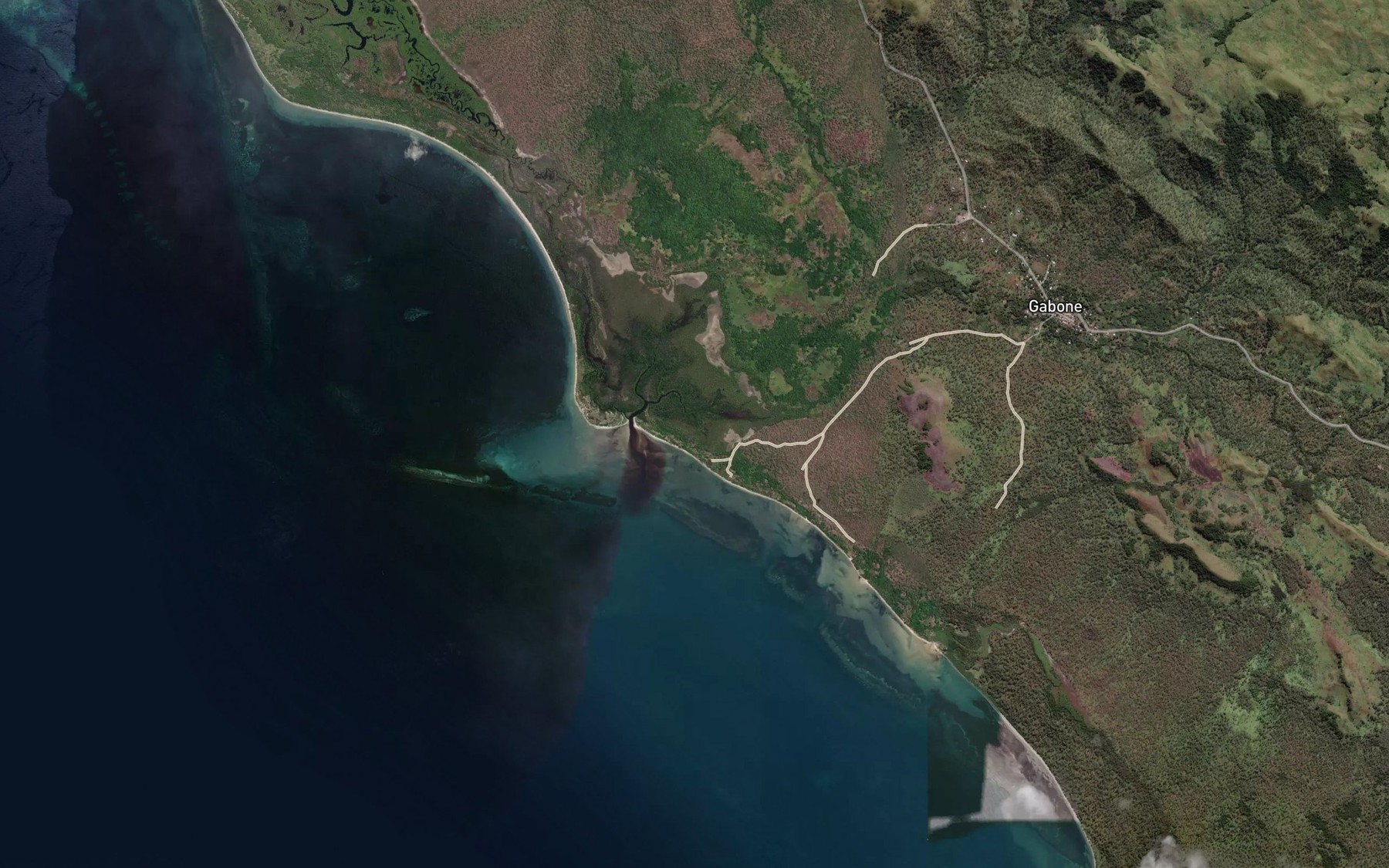 Satellite map of the Seri Seri Creek
