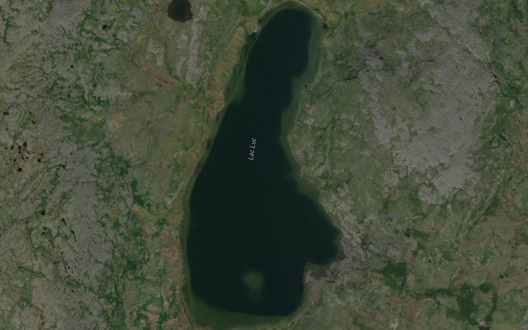 Satellite map of the Lac Luc