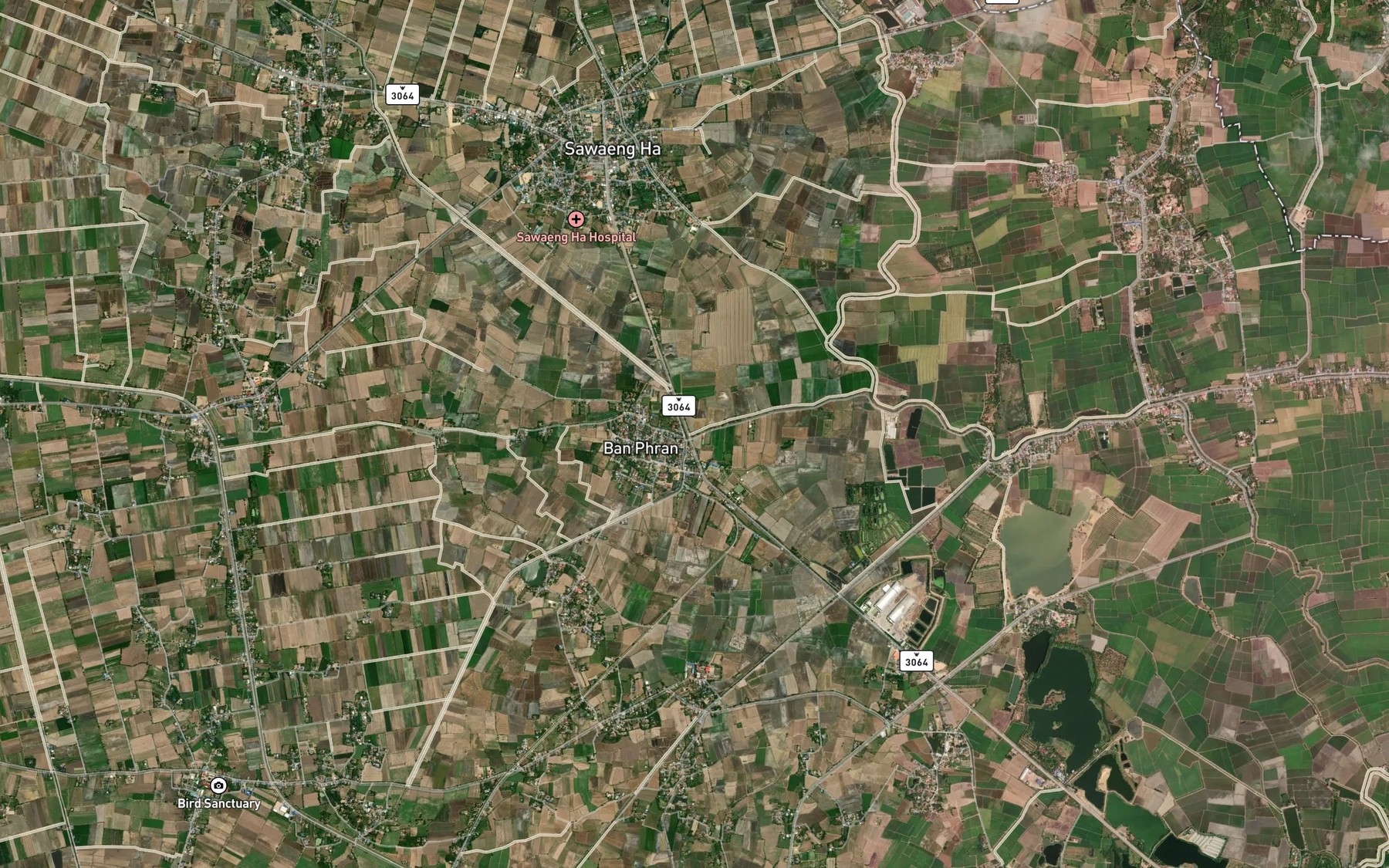 Satellite map of the Khlong Rang Khao Khwai
