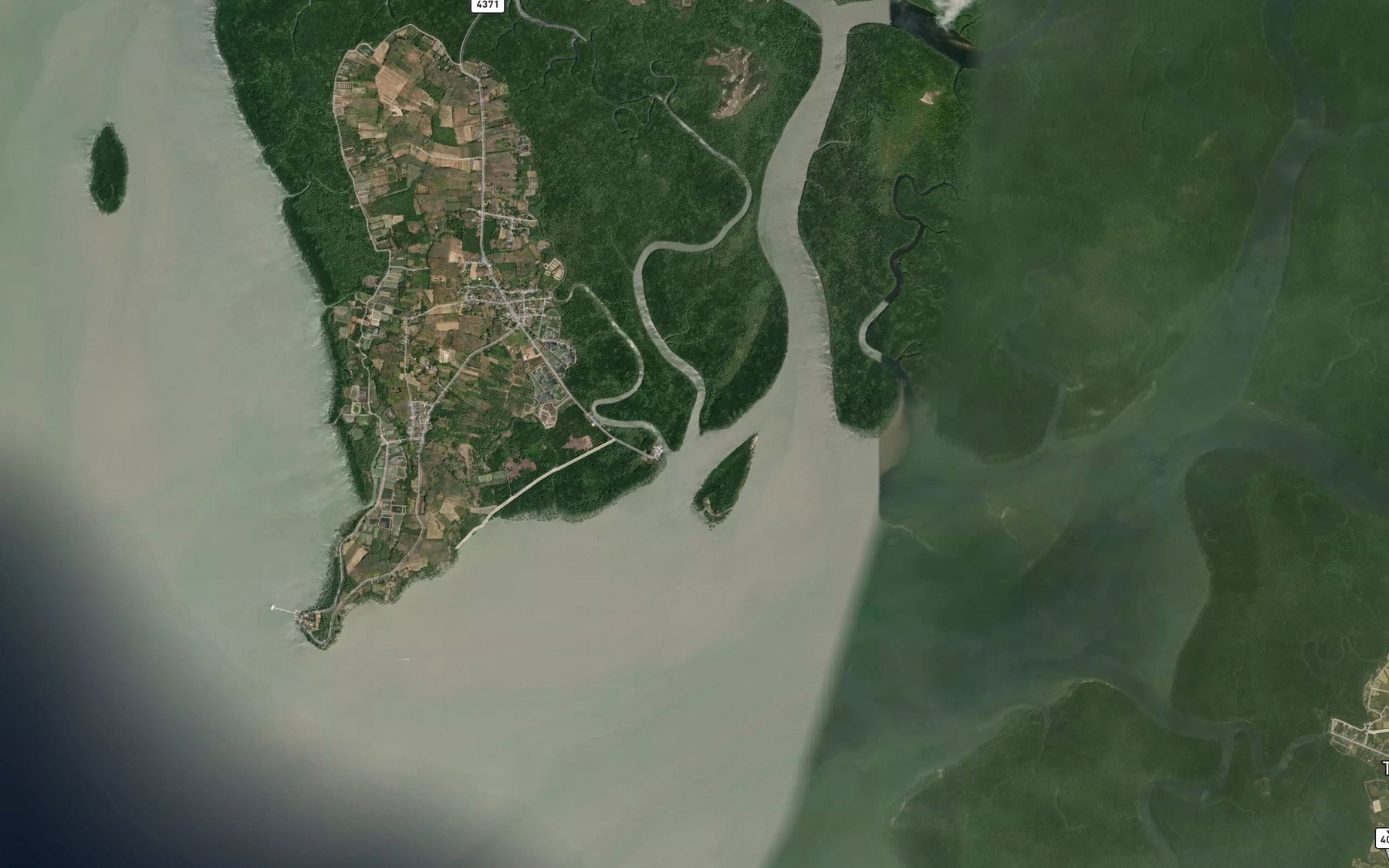 Satellite map of the Khlong Sang Lang