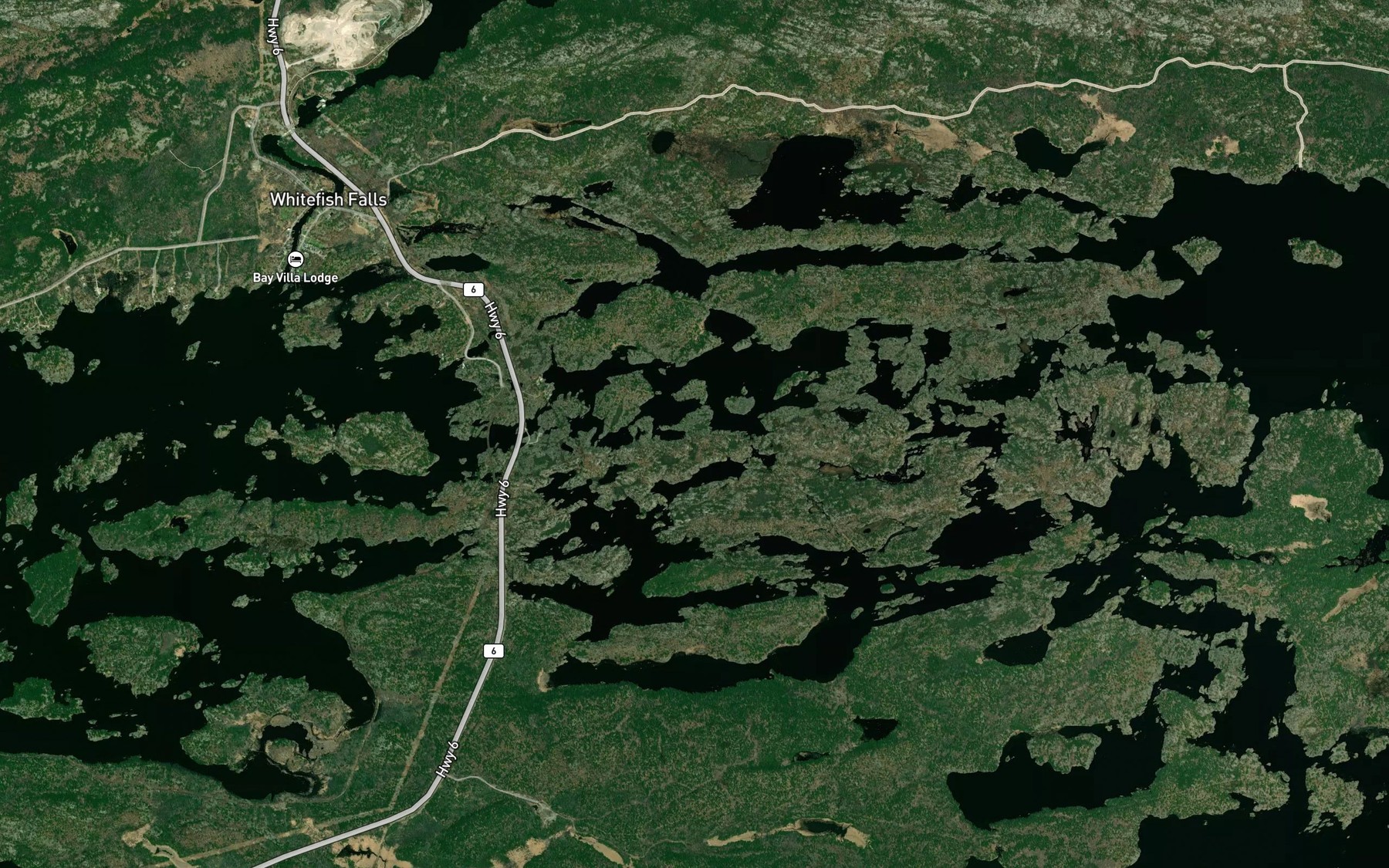 Satellite map of the Storehouse Bay
