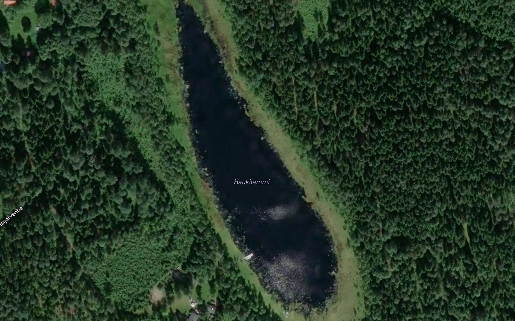 Satellite map of the Haukilammi