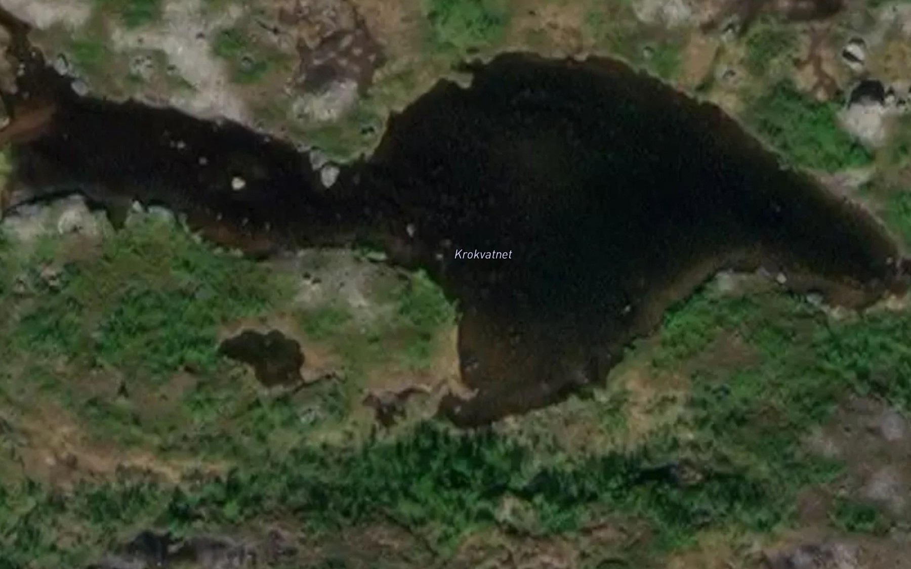 Satellite map of the Krokvatnet