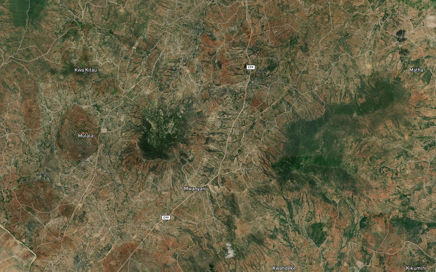 Satellite map of the Mavia Maiu