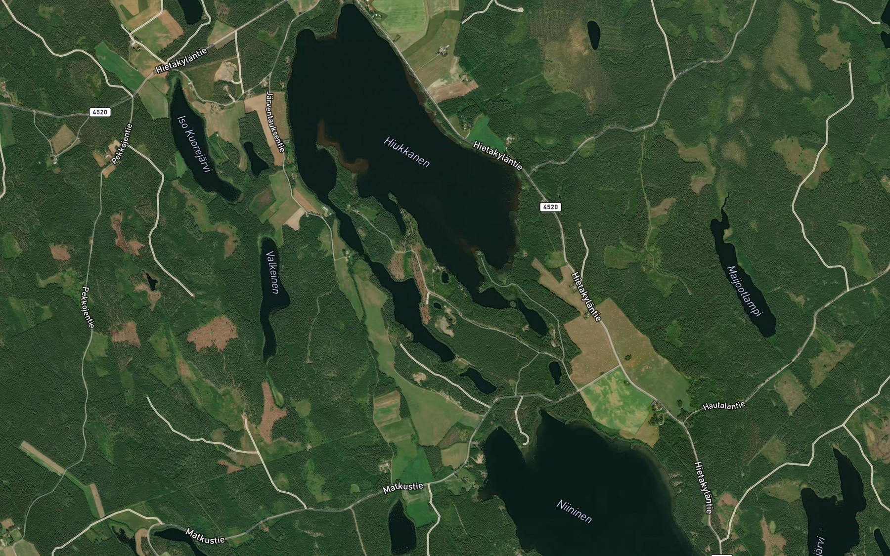 Satellite map of the Lehmilampi