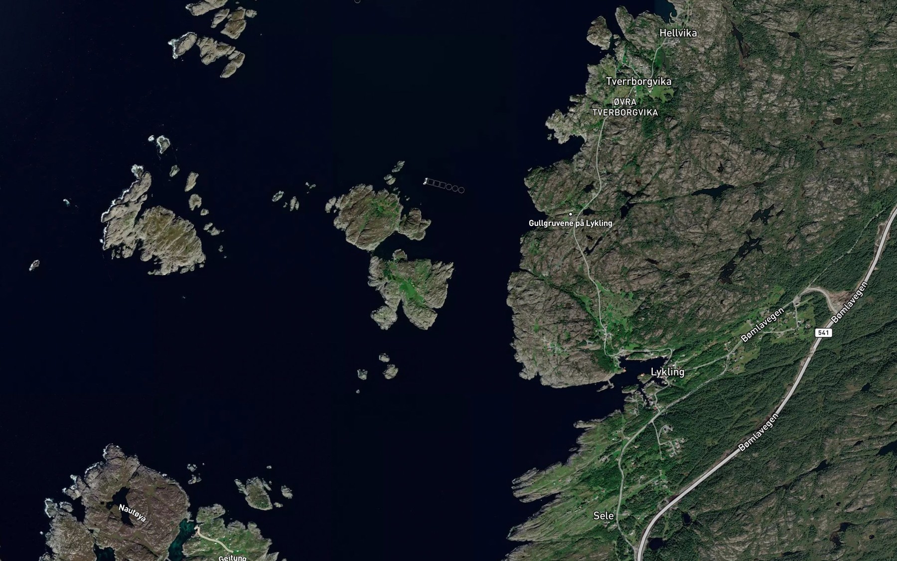 Satellite map of the Palavika