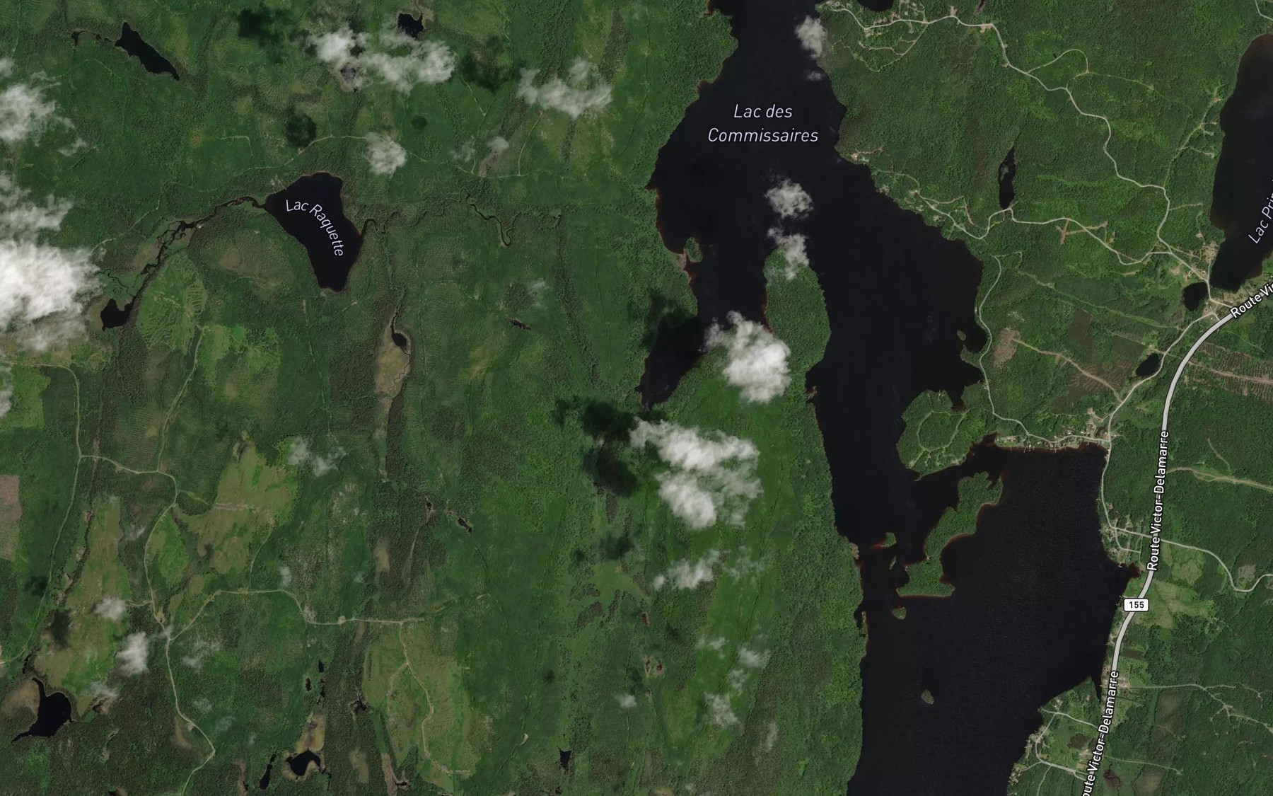 Satellite map of the Ruisseau aux Rats Musques