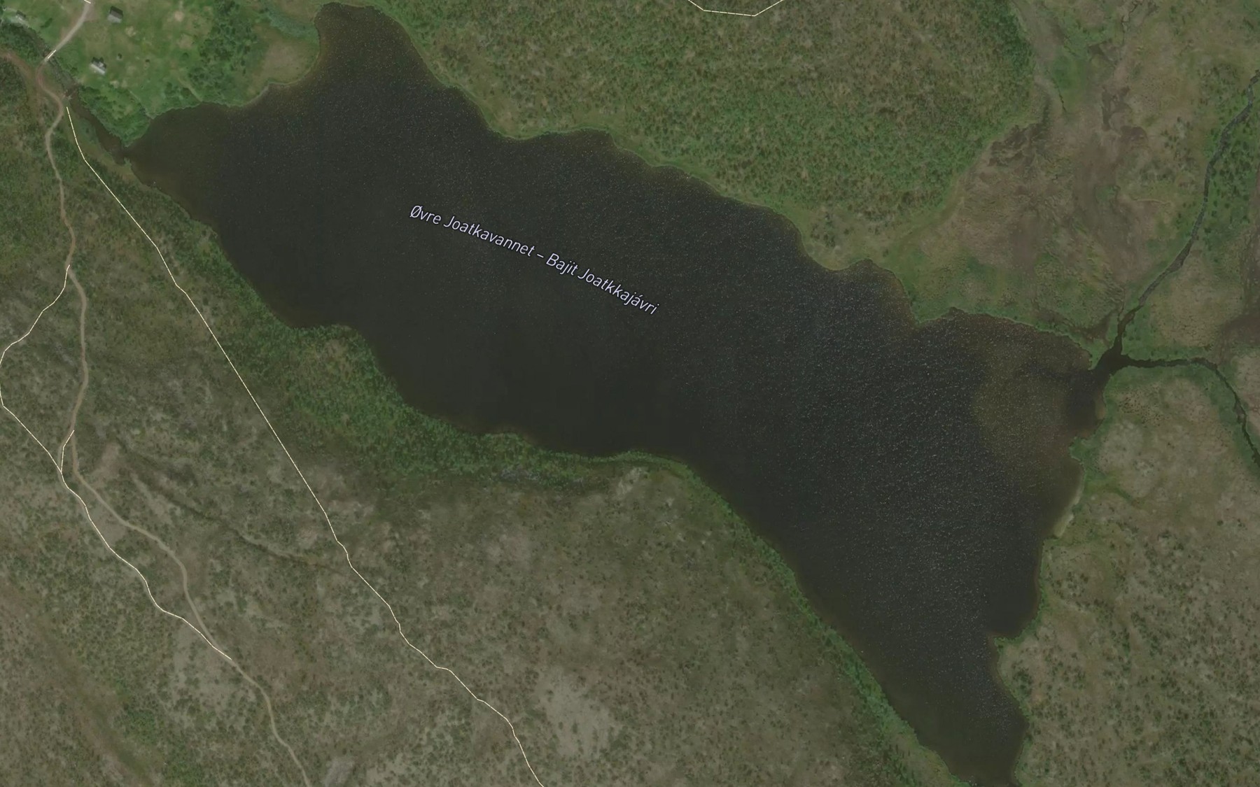 Satellite map of the Bajit Joatkkajavri