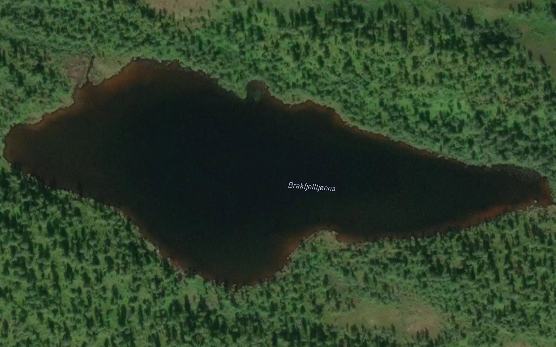 Satellite map of the Brakfjelltjorna