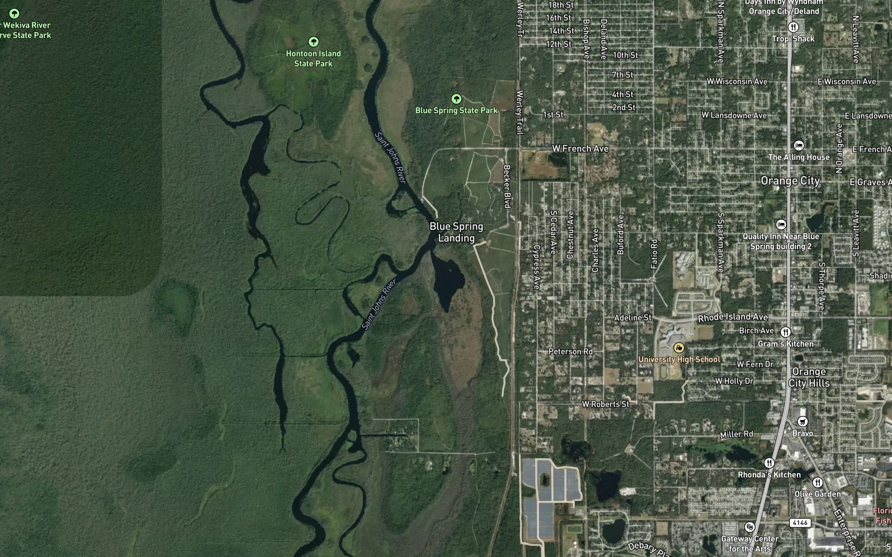 Satellite map of the The Lagoon