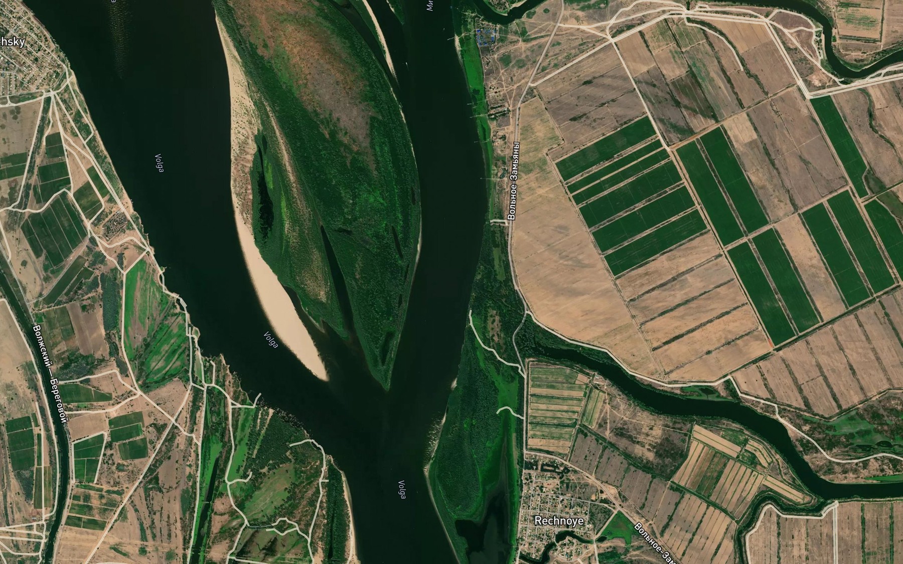 Satellite map of the Yerik Shirokiy