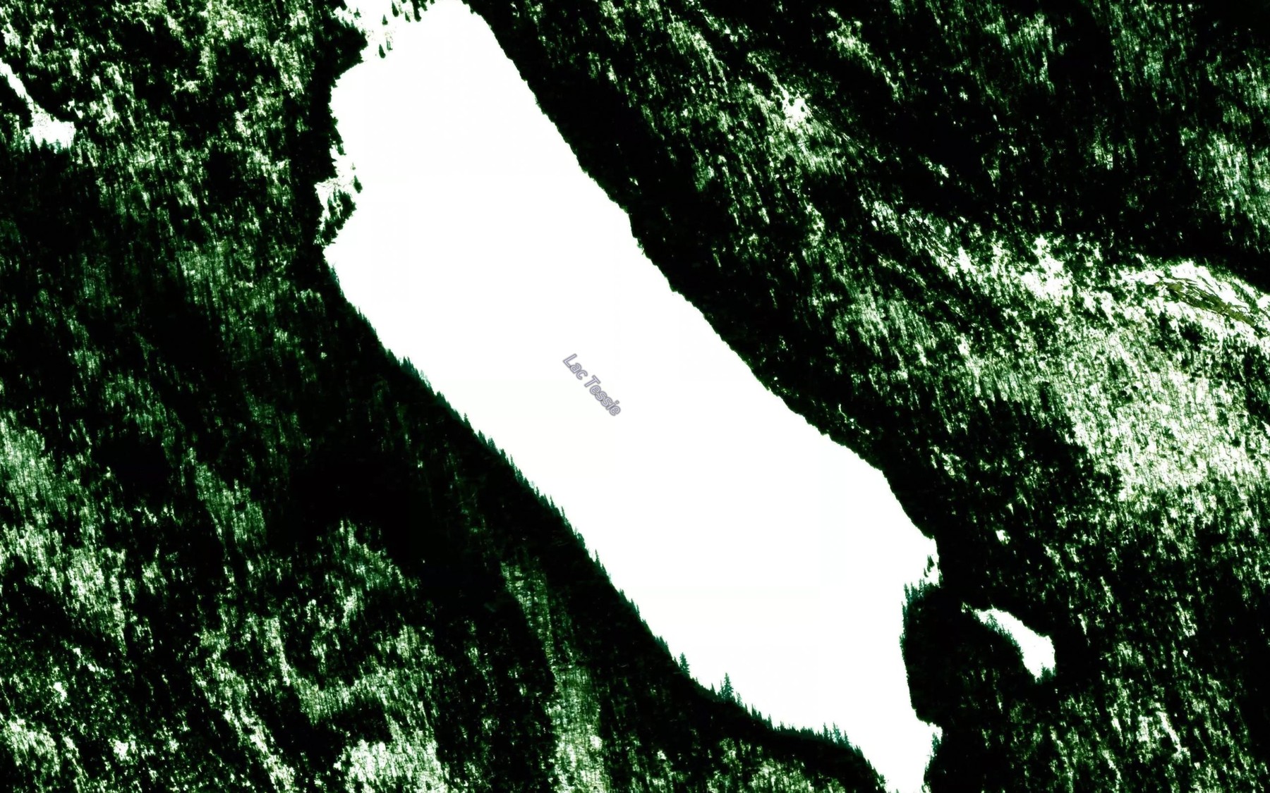 Satellite map of the Lac Tessie