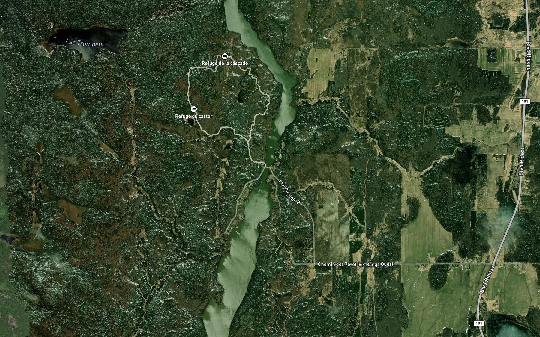 Satellite map of the Passage a Paulson