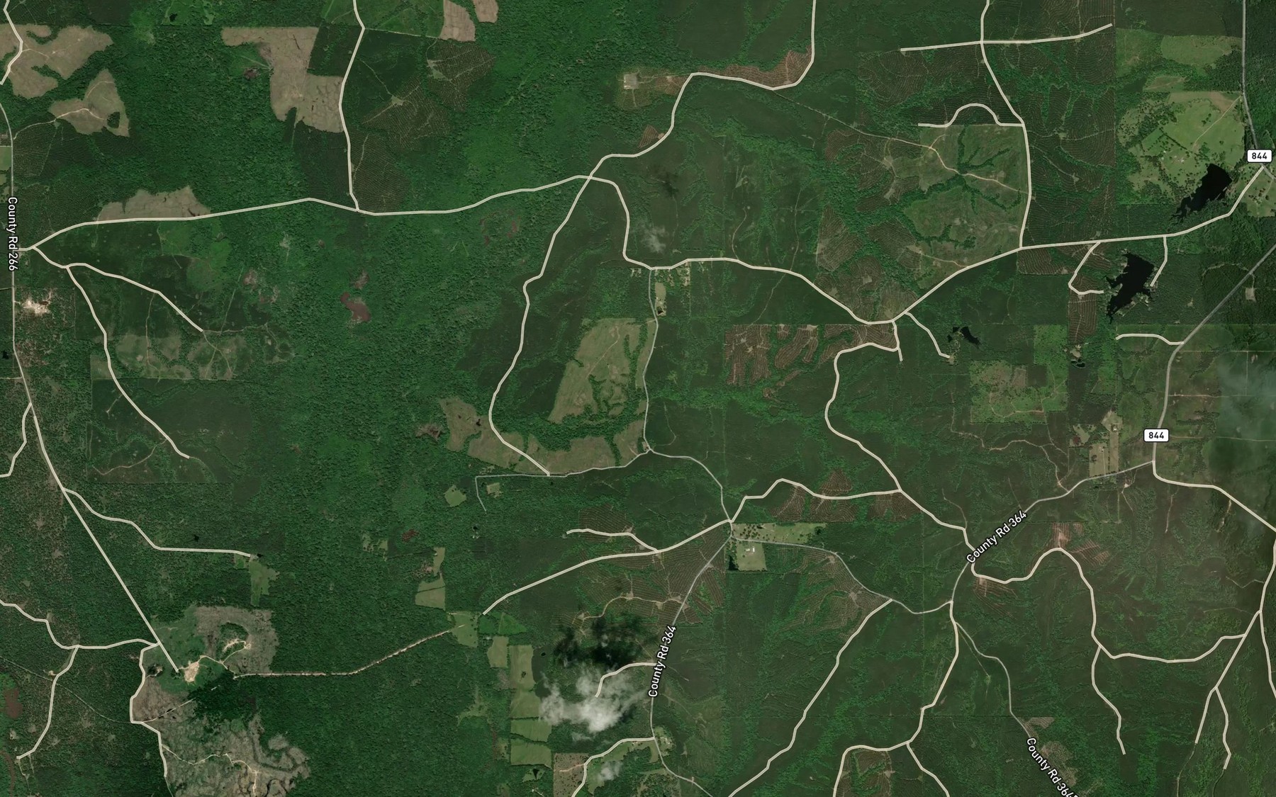 Satellite map of the Cowpen Branch