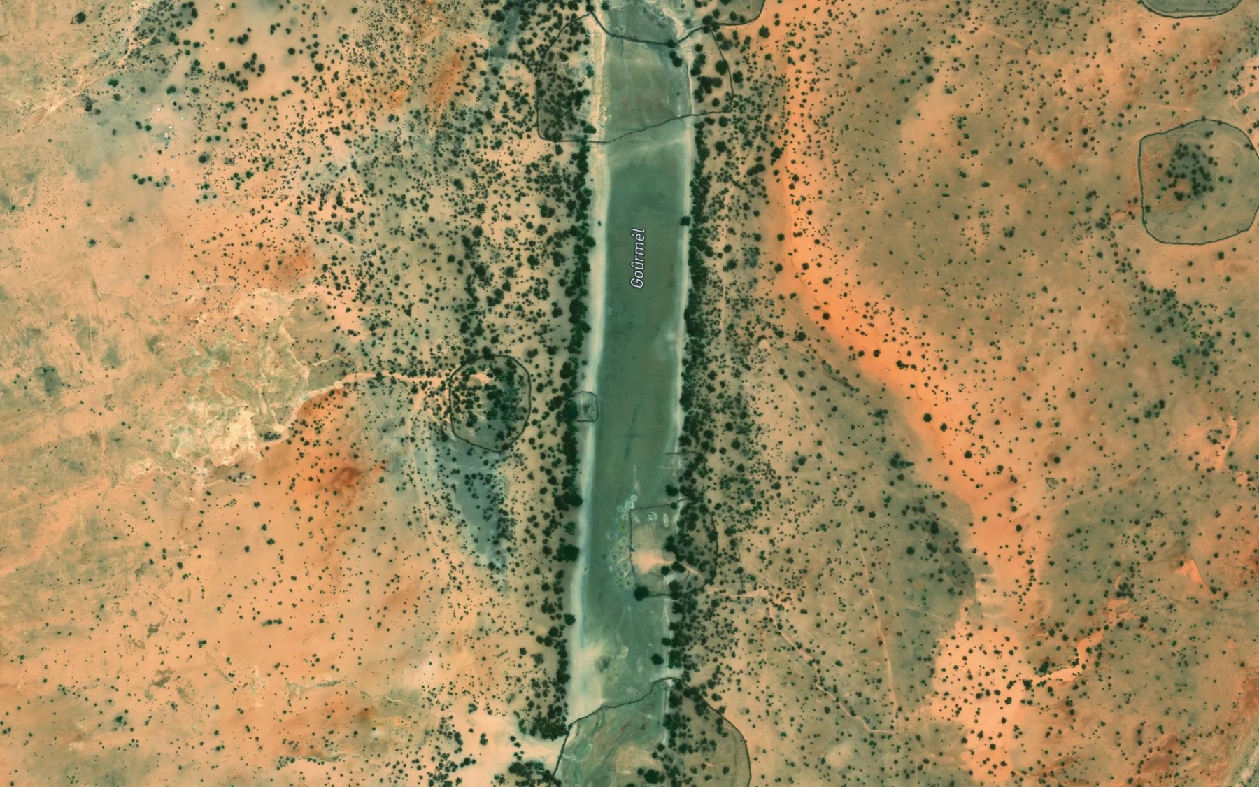 Satellite map of the Gourmel