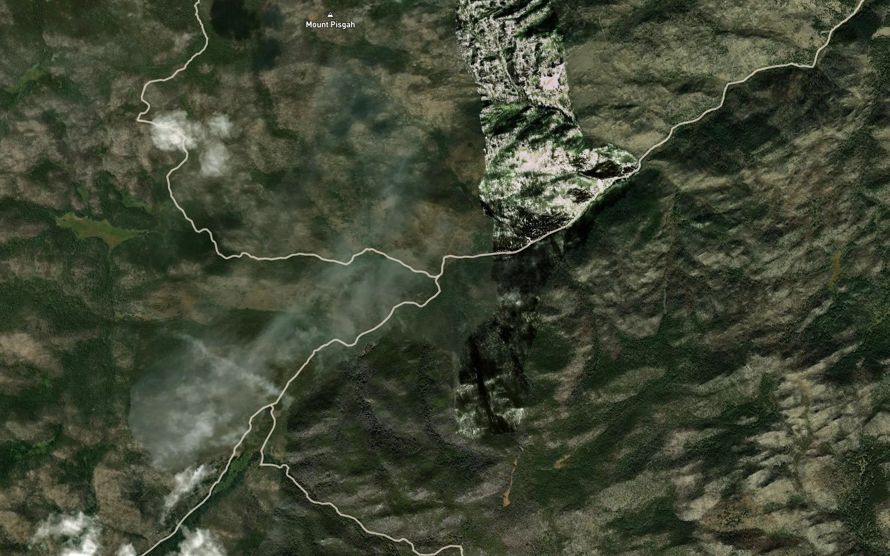 Satellite map of the Moose Creek