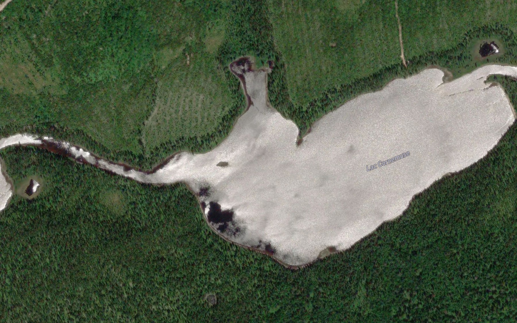 Satellite map of the Lac Cornemuse