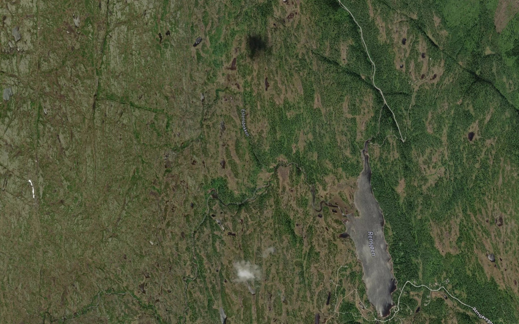 Satellite map of the Ystynnbekken