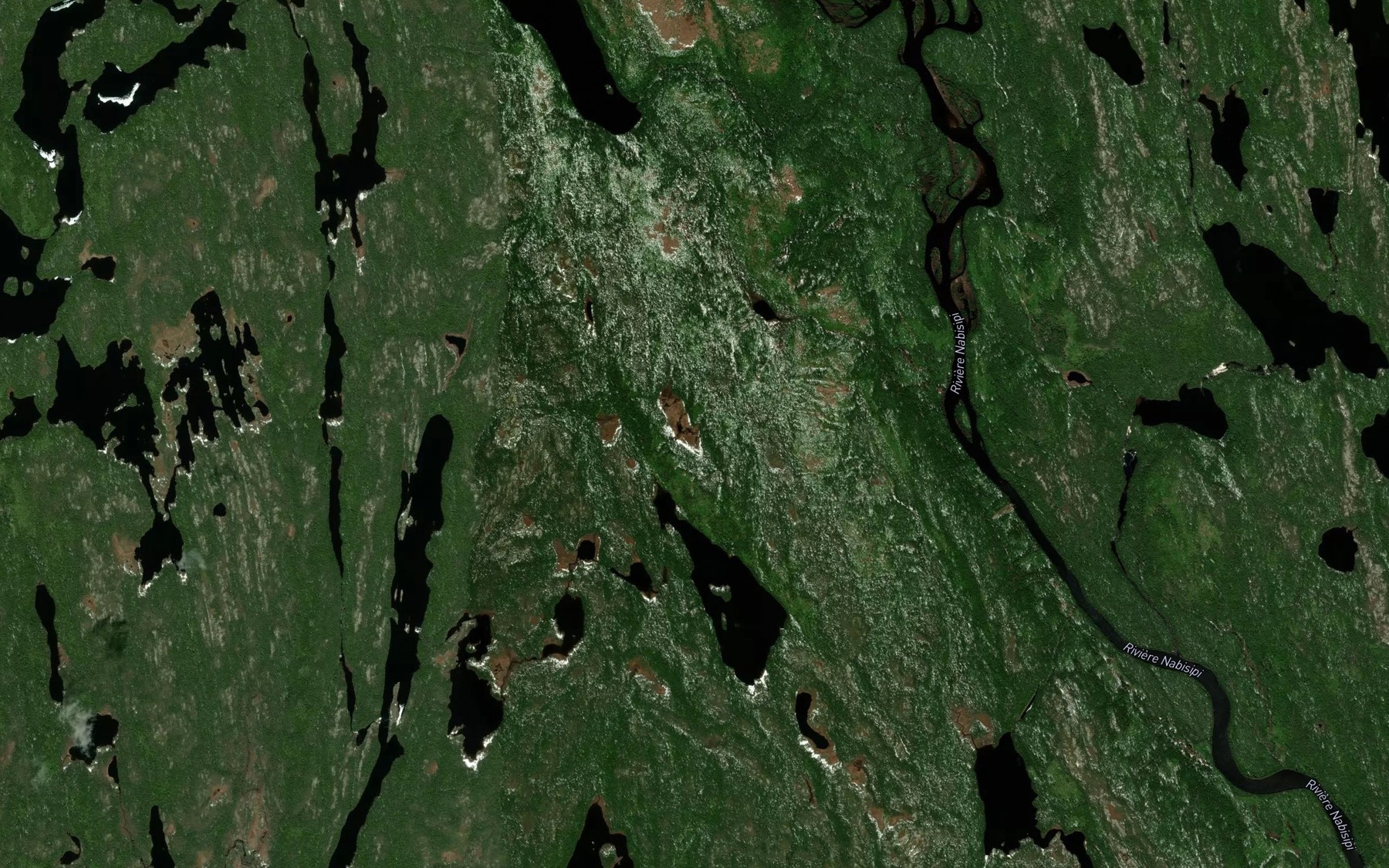 Satellite map of the Etang du Haut