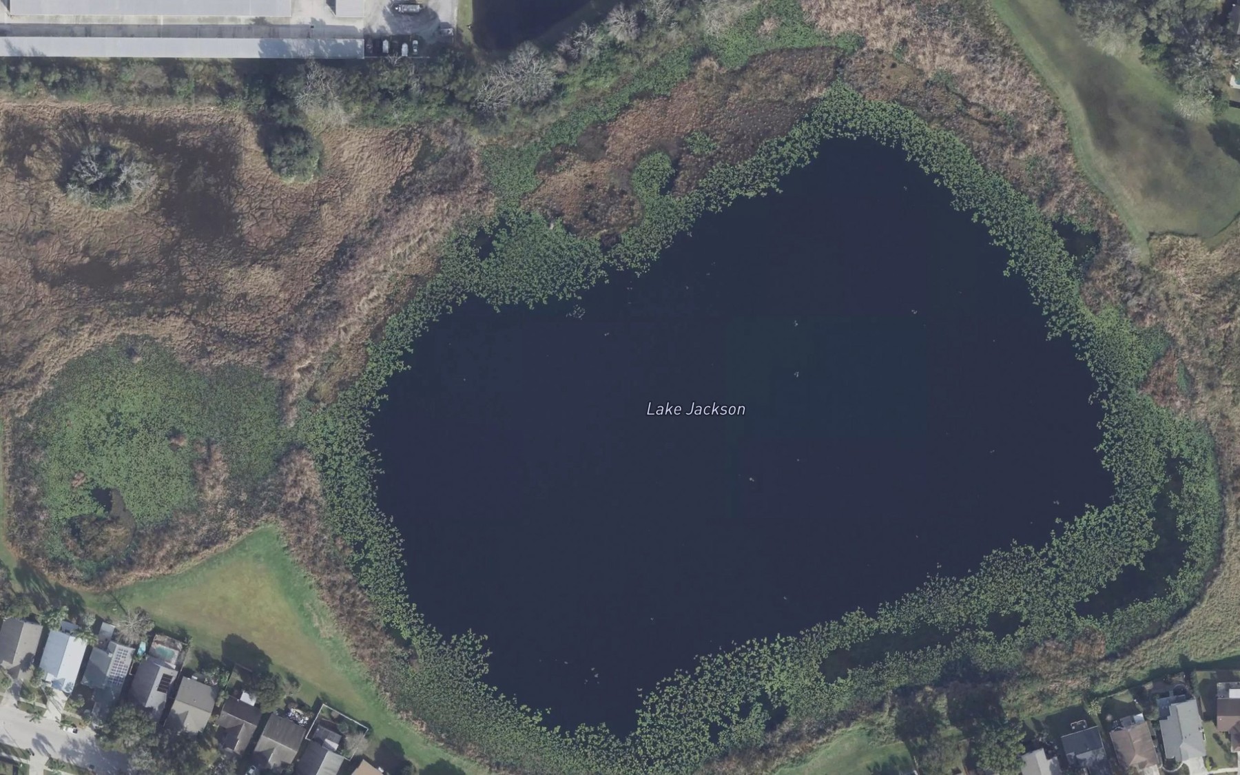 Satellite map of the Lake Jackson