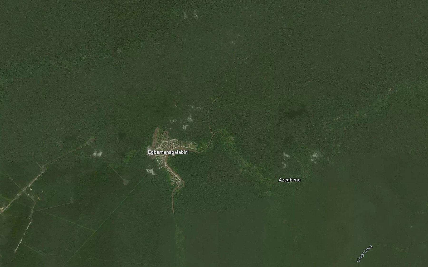Satellite map of the Sunmoun Creek
