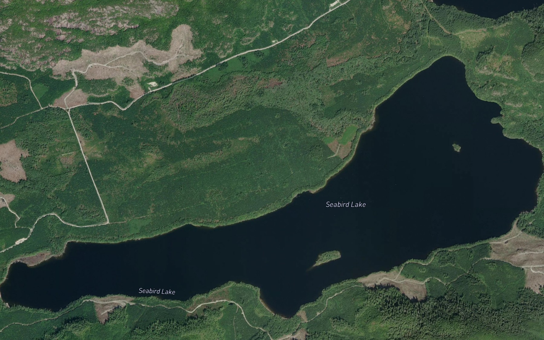 Satellite map of the Seabird Lake