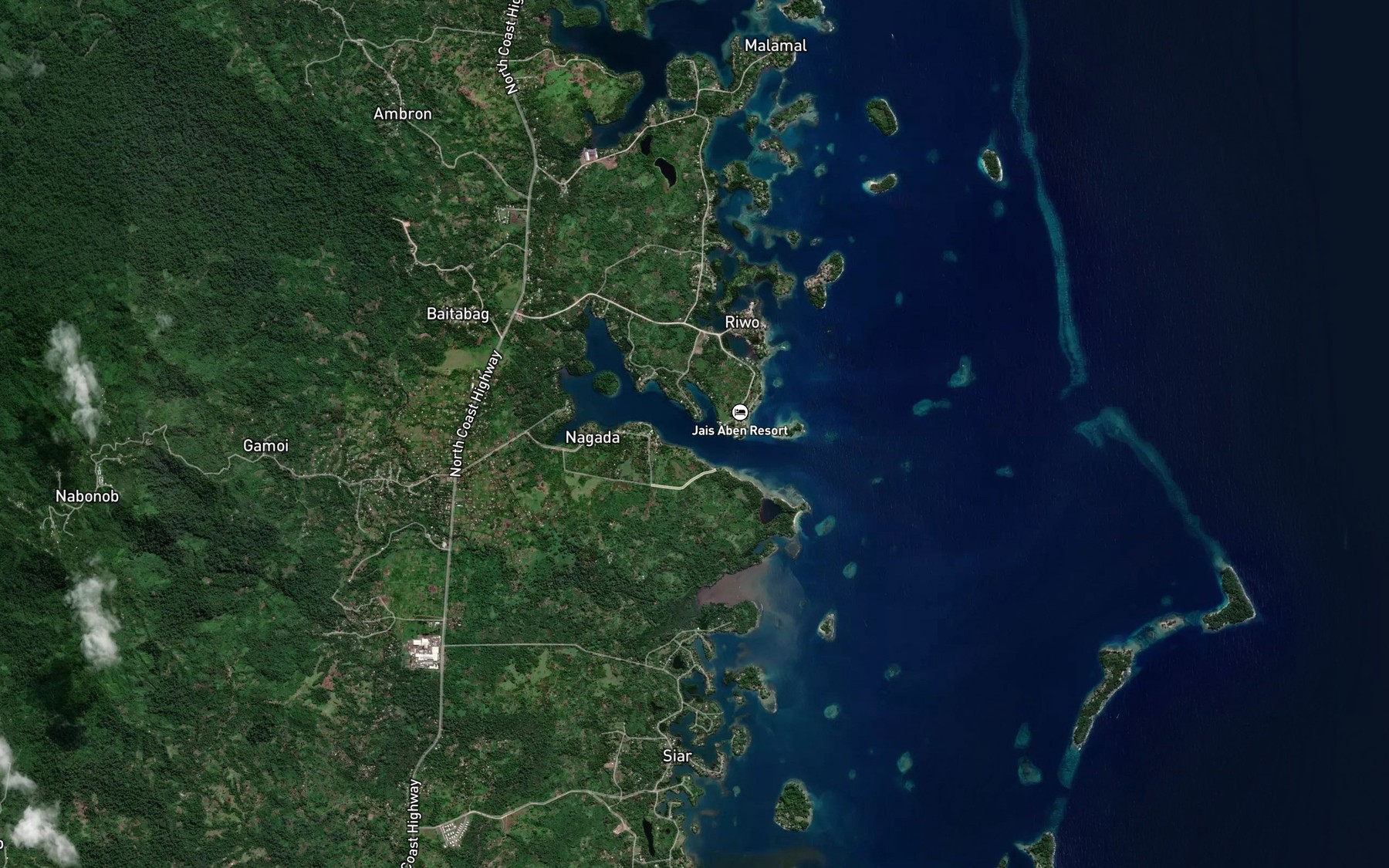 Satellite map of the Nagada Harbour