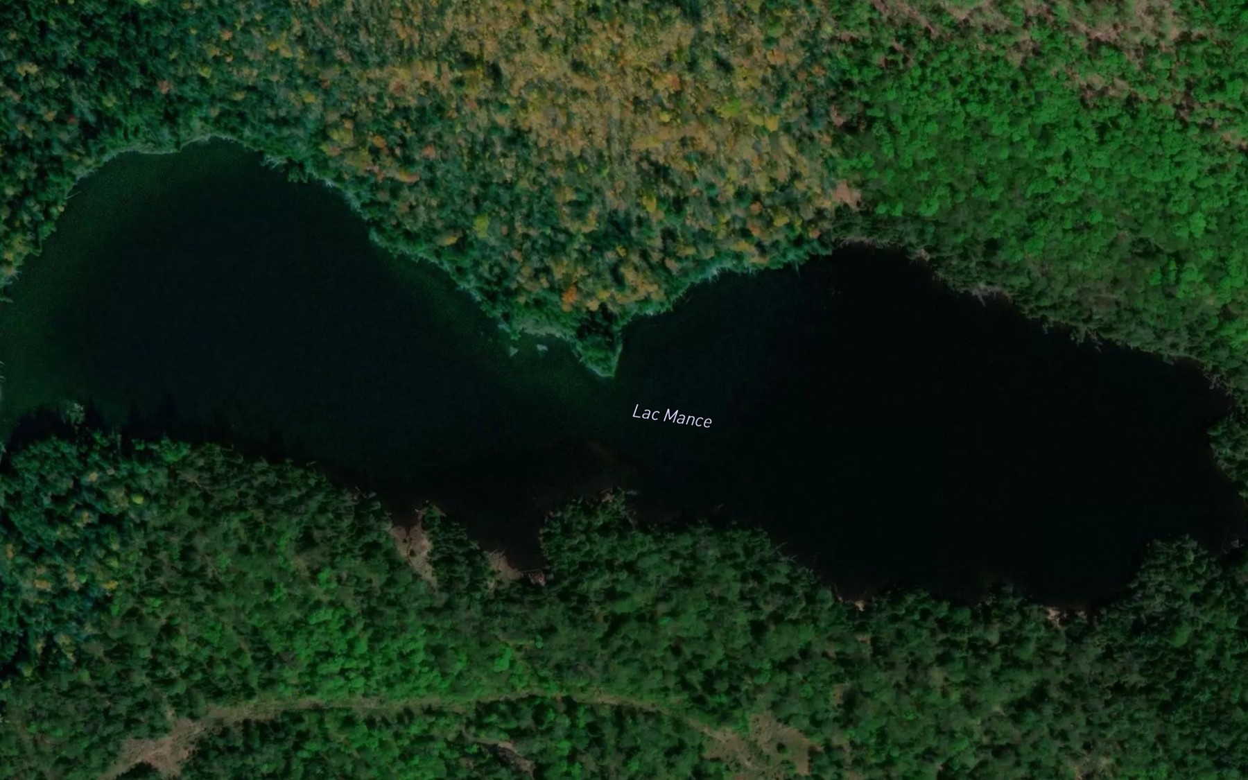 Satellite map of the Lac Mance
