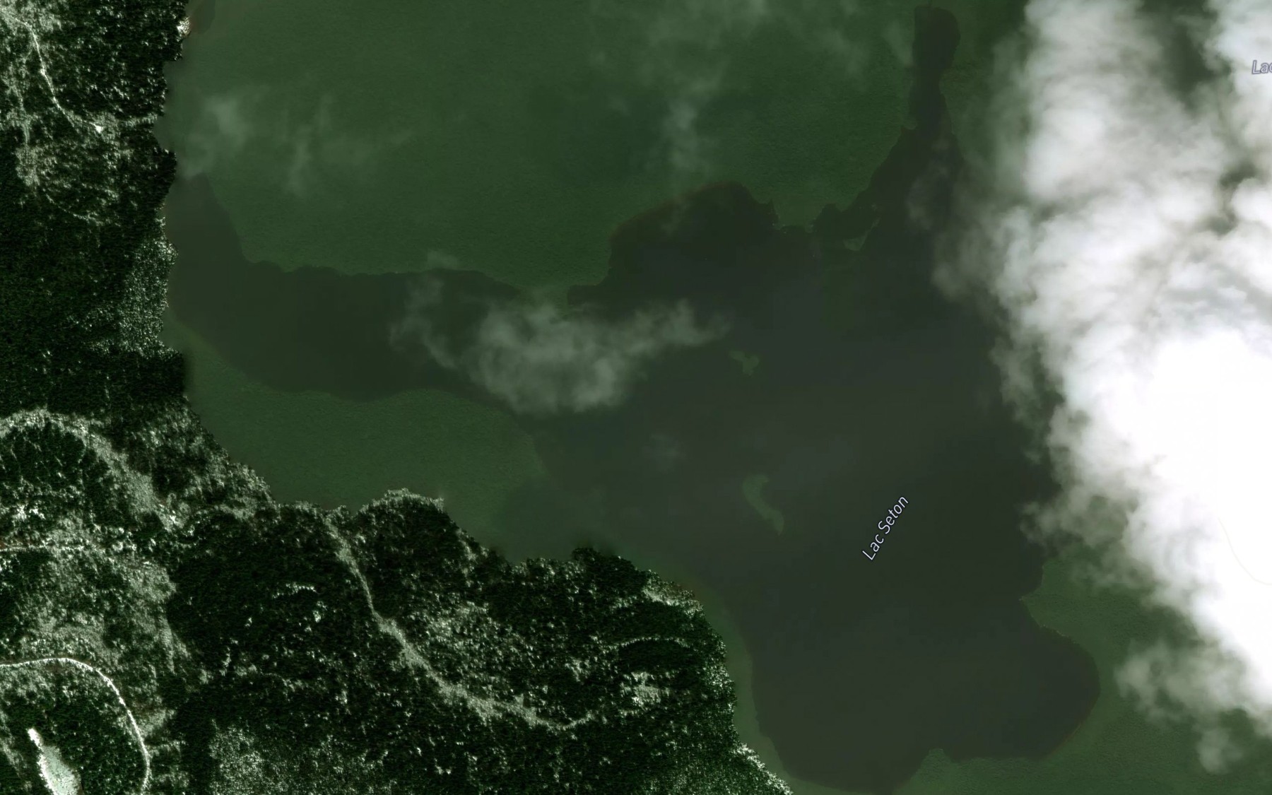 Satellite map of the Lac Seton
