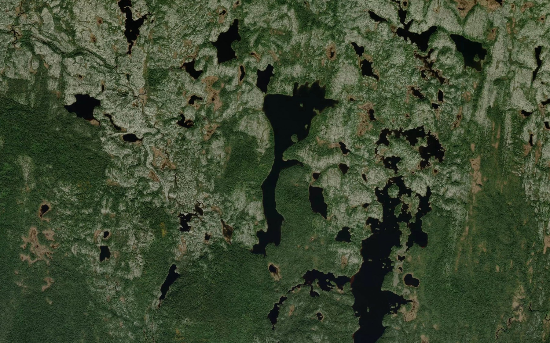 Satellite map of the Lac a Crete