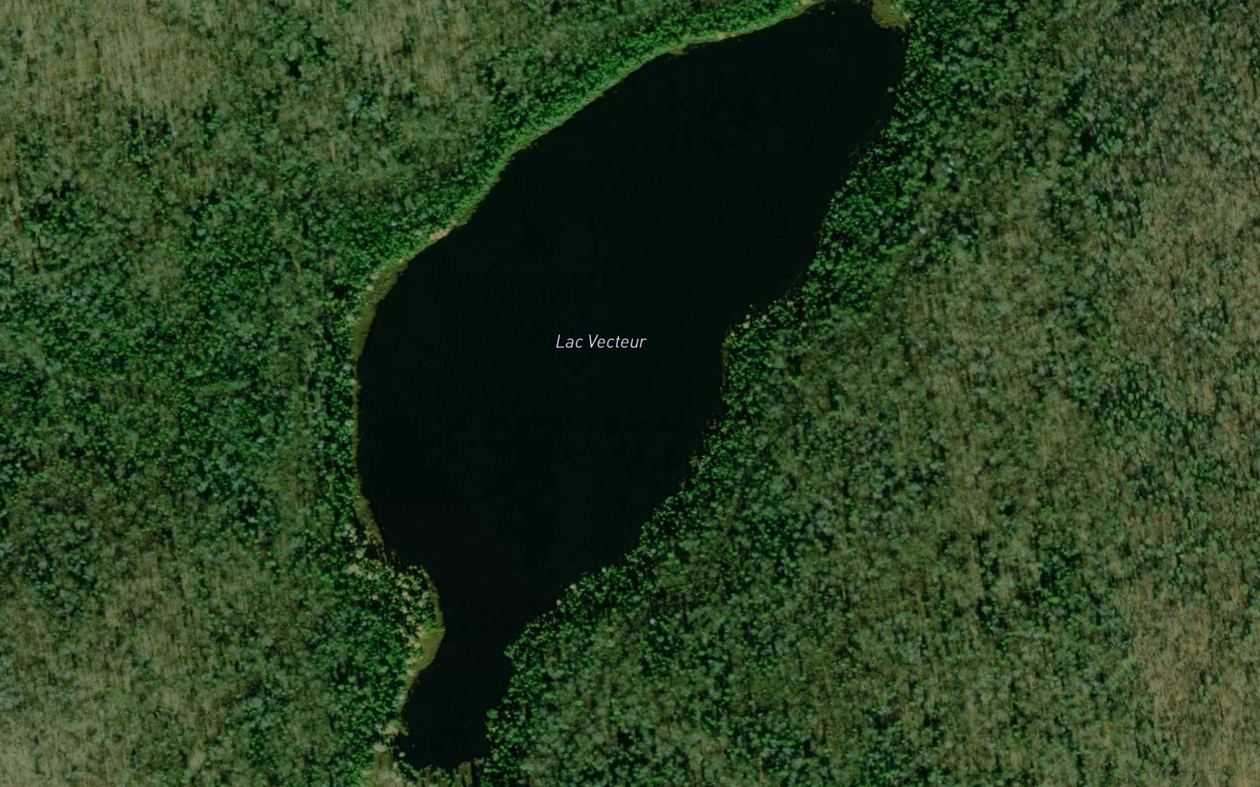 Satellite map of the Lac Vecteur