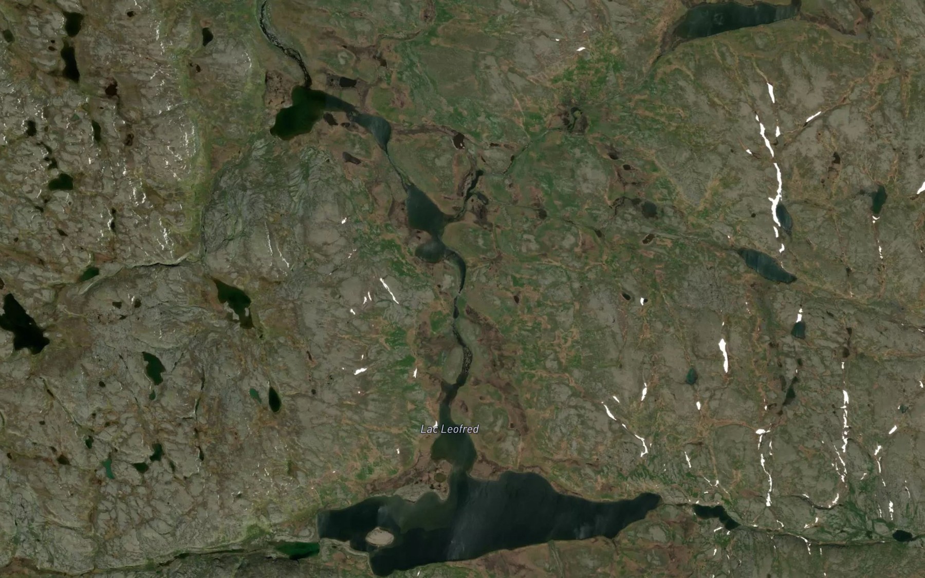 Satellite map of the Lac Leofred