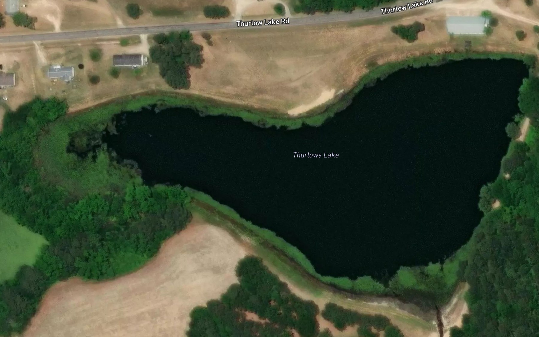 Satellite map of the Thurlows Lake