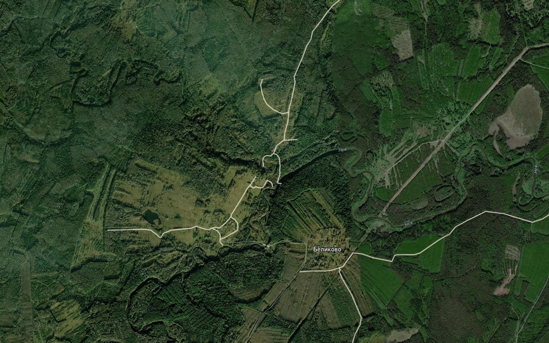 Satellite map of the Idol