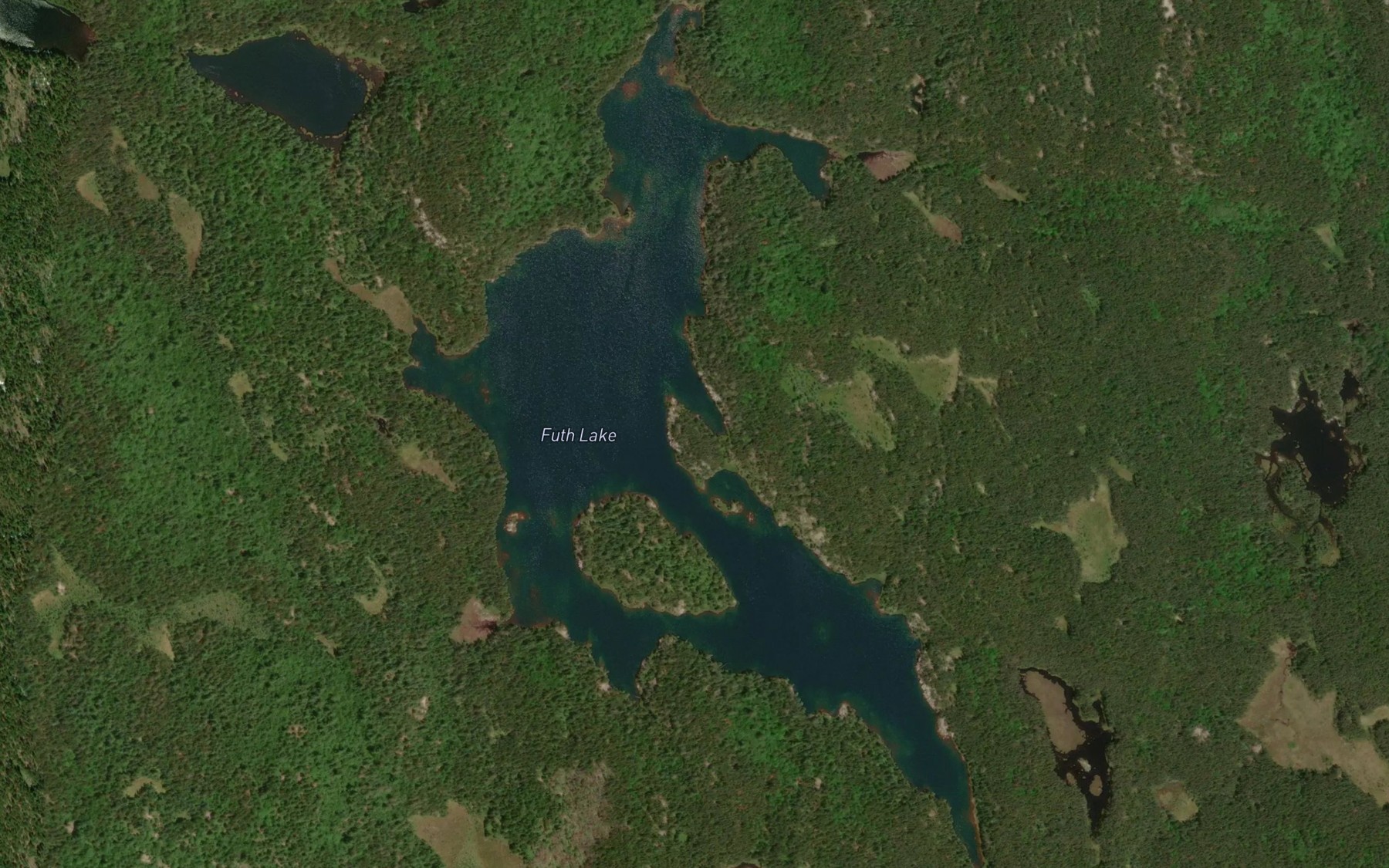 Satellite map of the Futh Lake