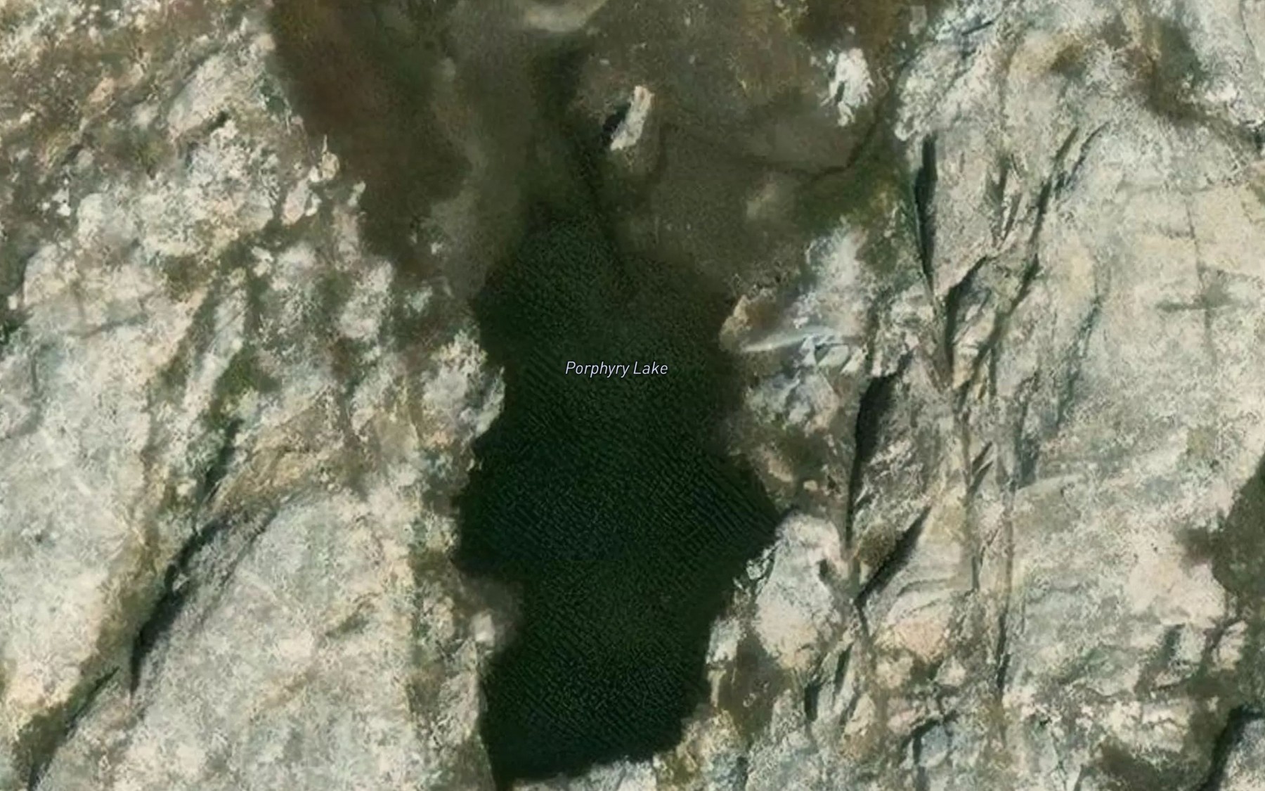 Satellite map of the Porphyry Lake