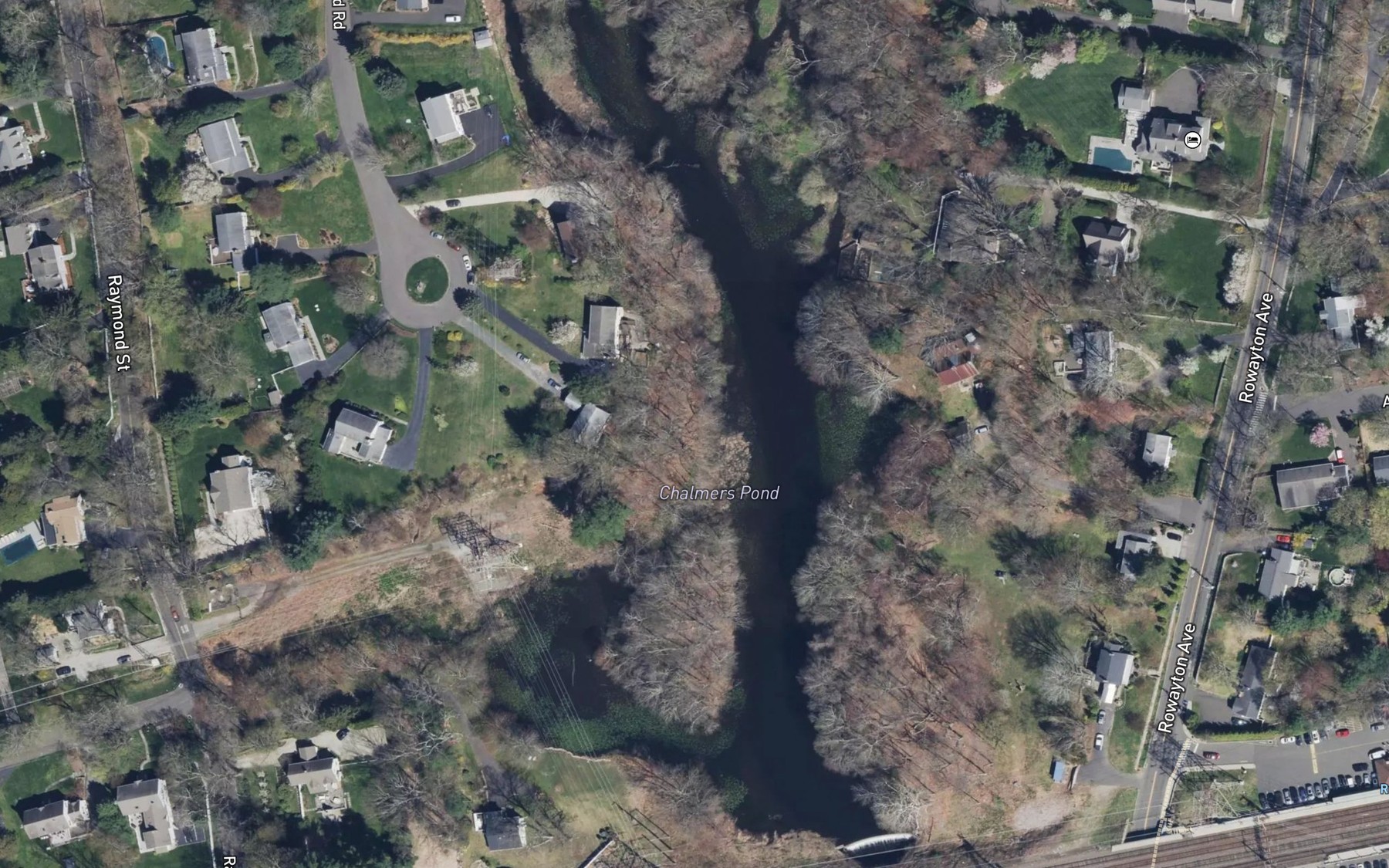 Satellite map of the Chasmars Pond