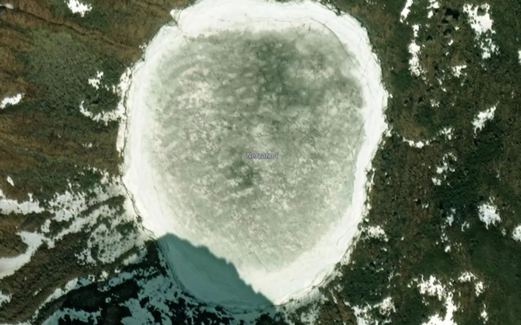 Satellite map of the Nedrevatnet