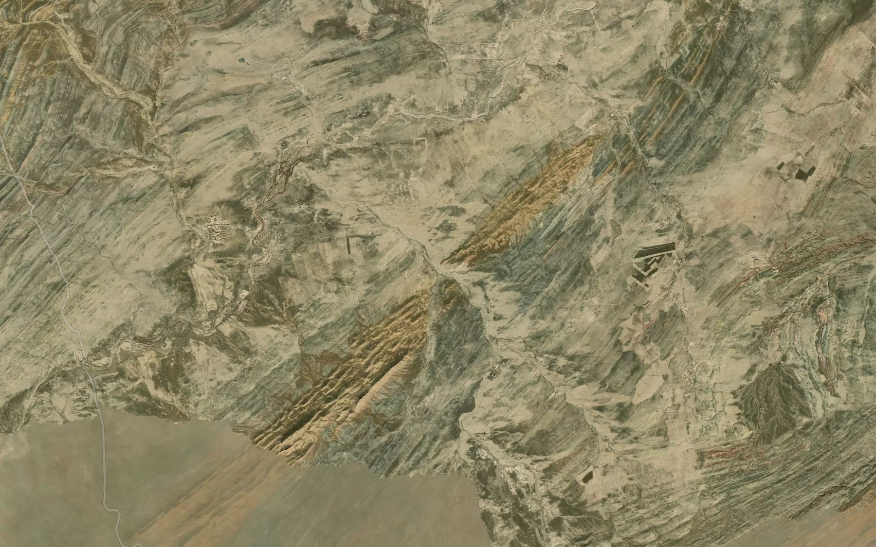 Satellite map of the Tangah Khulah