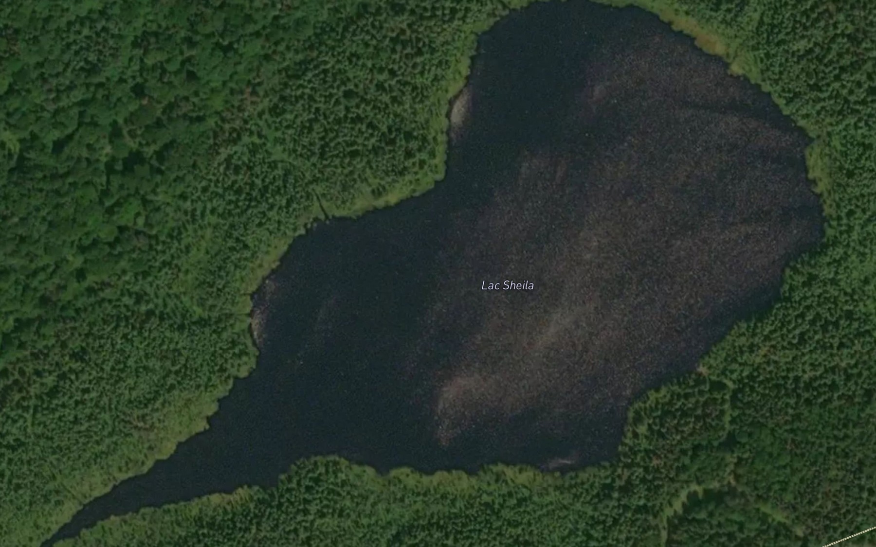 Satellite map of the Lac Sheila
