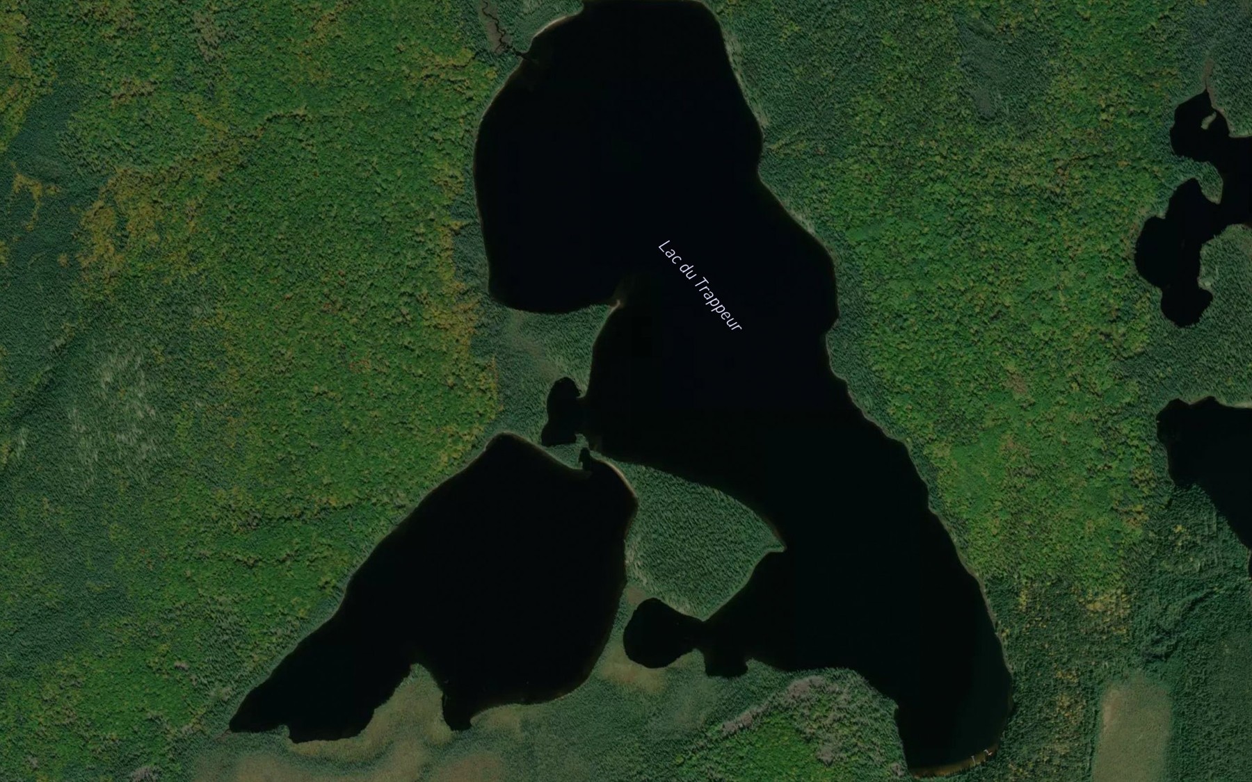 Satellite map of the Lac du Trappeur