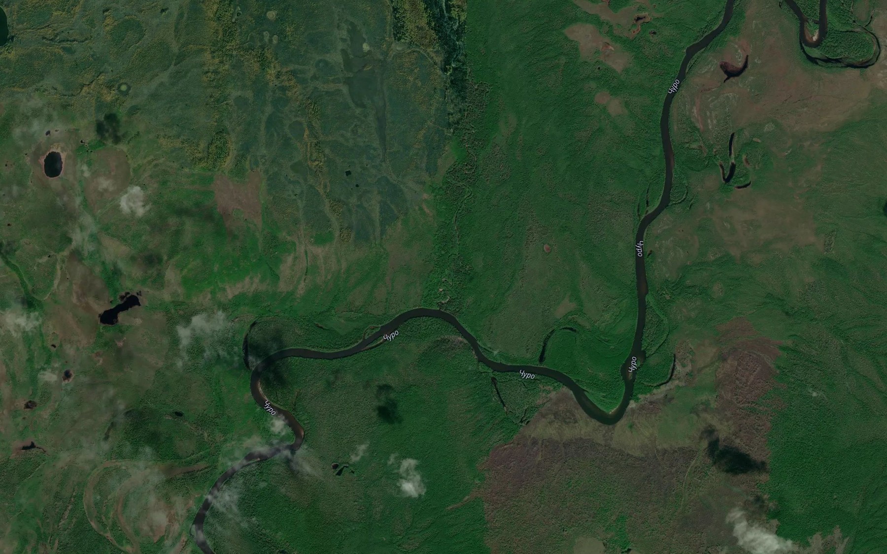 Satellite map of the Ayavkan