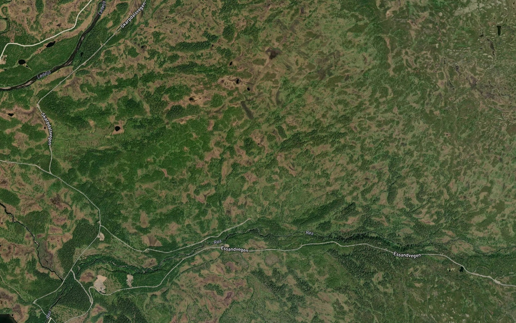 Satellite map of the Vista