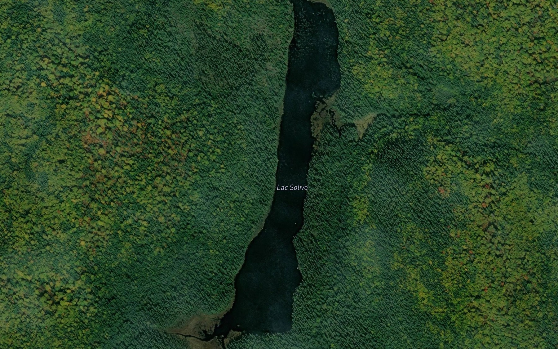 Satellite map of the Lac Solive
