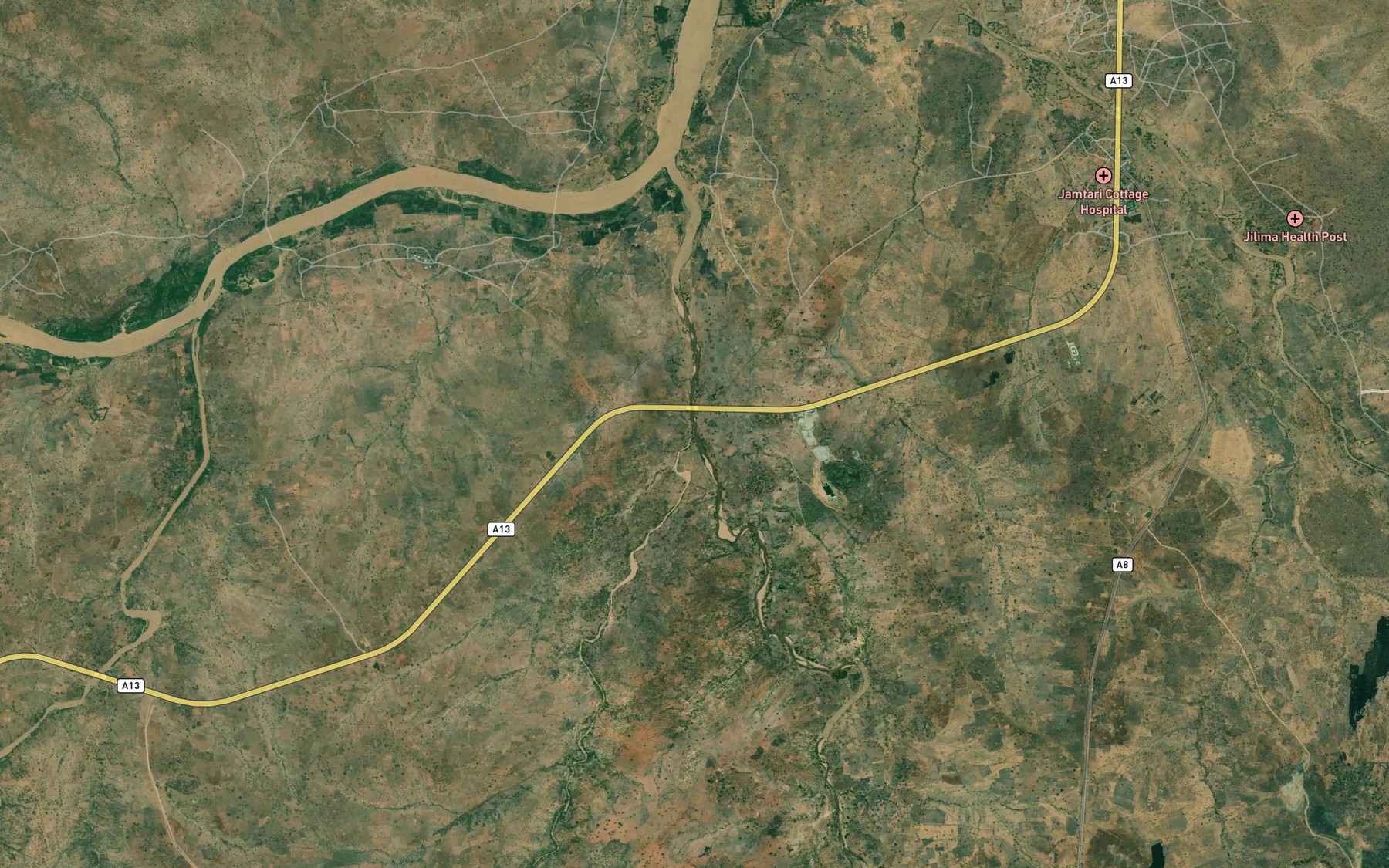 Satellite map of the Mayo Torori