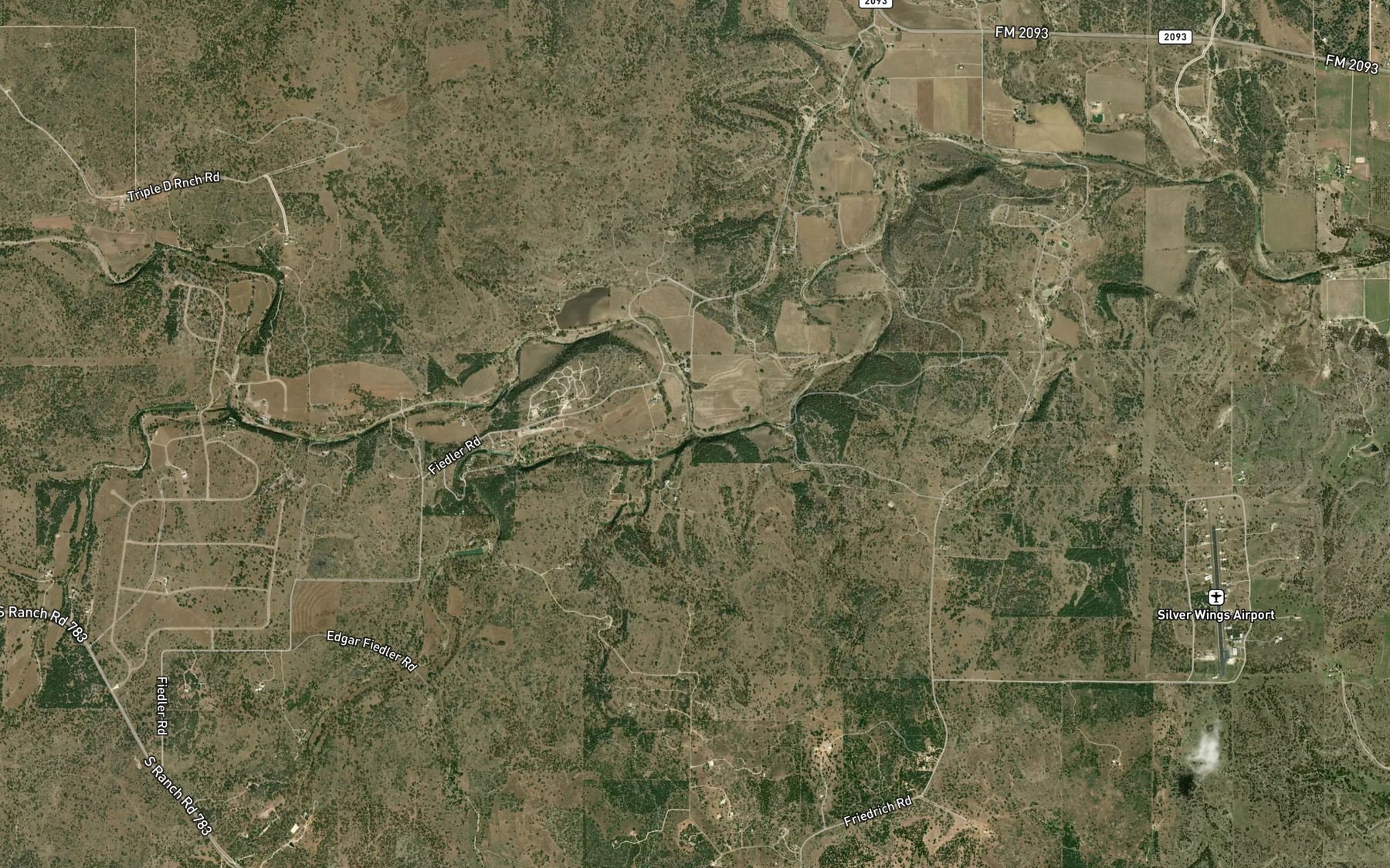 Satellite map of the Nott Branch