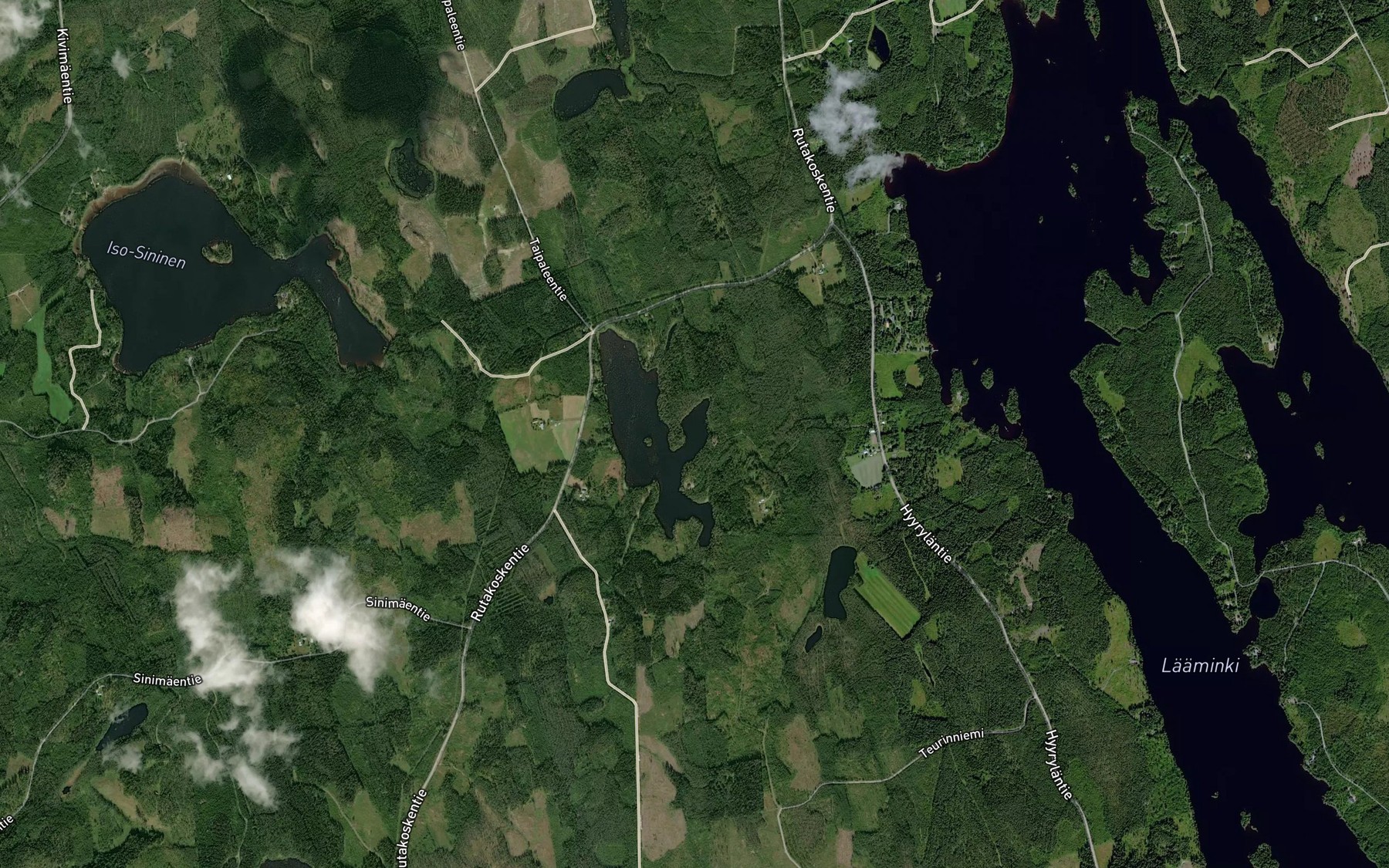 Satellite map of the Paappasenlahti