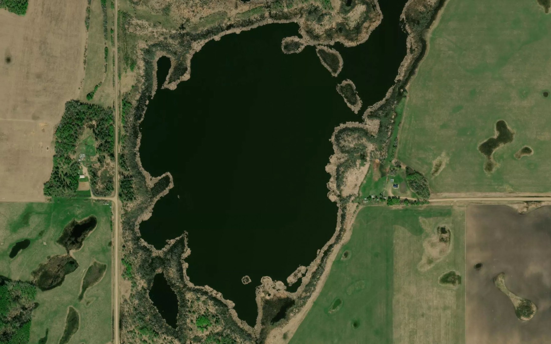 Satellite map of the Ruby Lake