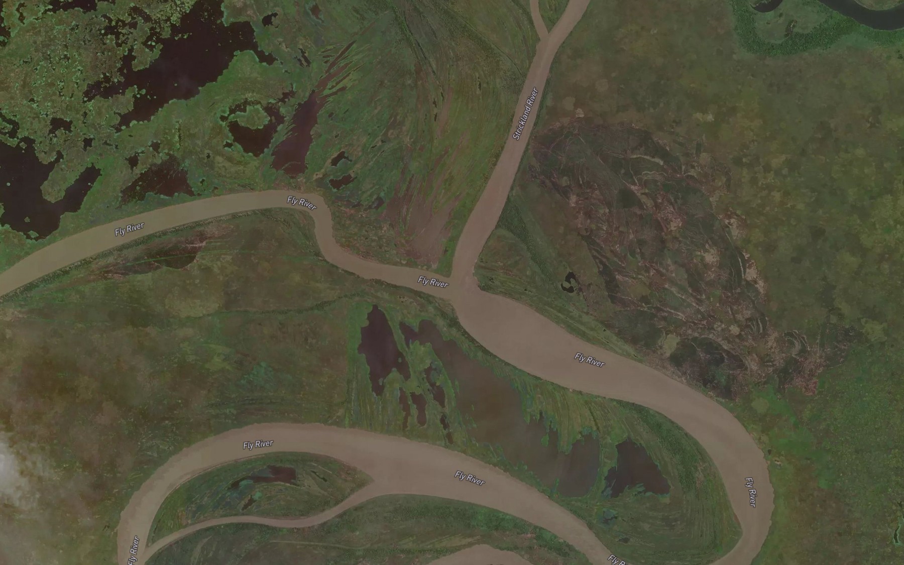 Satellite map of the Everill Junction