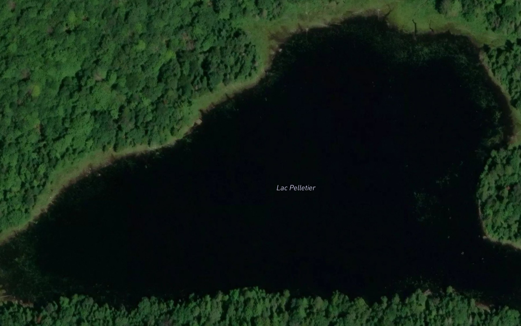 Satellite map of the Lac Pelletier
